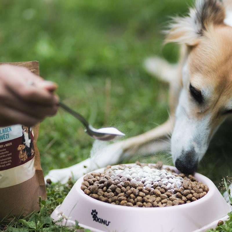 chrt dostává doplněk stravy na granule